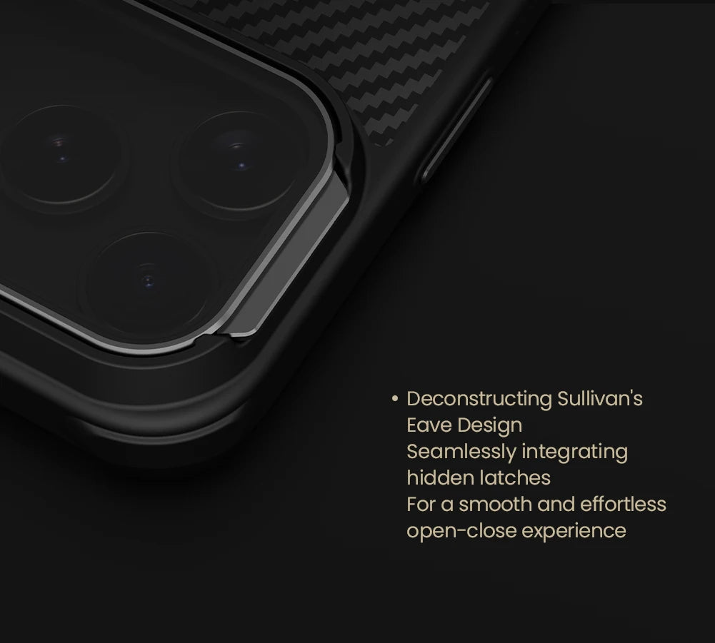Carbon Fiber Texture Kickstand Case for iPhone 17 & 18